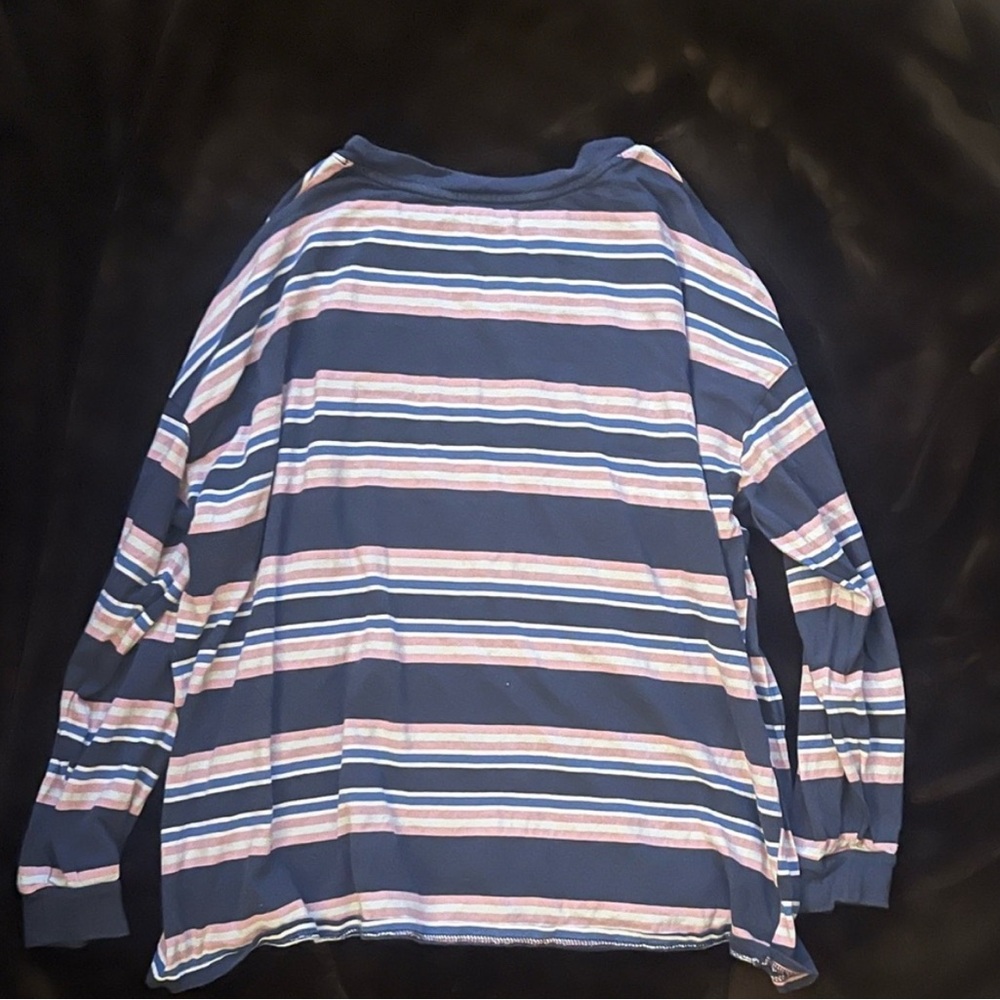 SO Blue and Pink Long Sleeve Tee
